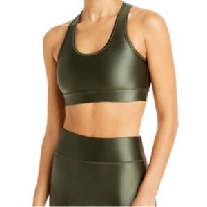 All Access sports bra XS olive shine